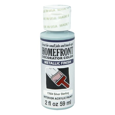 HOMEFRONT Metallic Silver Sterling Hobby Paint 2 oz 17604